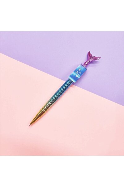 YEŞİL KIRTASİYE قلم حورية البحر ذو طرف ذيل السمكة باللون الوردي الفاتح 0.7