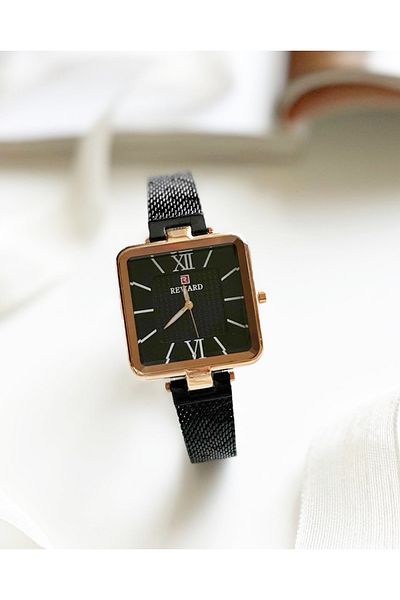 Reward Black Color Square Case Women's Wristwatch