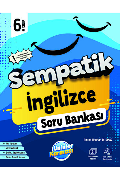 Ünlüler Karması Yayınları 6. Sınıf Sempatik İngilizce Soru Bankası