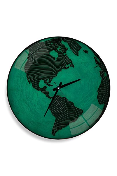 EMYA HOME Ceas din sticlă Kıtalar - 40 cm