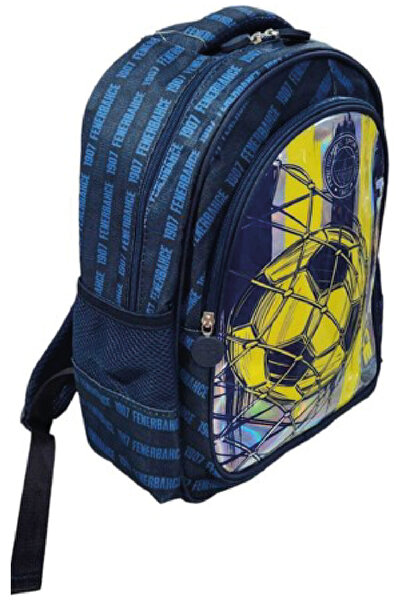 Fenerbahçe Lisanslı Top Figürlü Lacivert Orijinal Okul Çantası