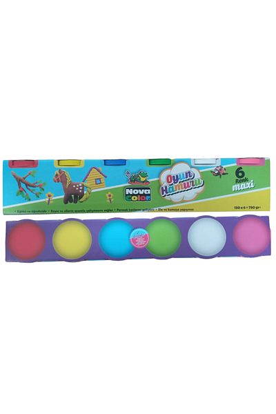 Nova Color 6-Piece Maxi Play Dough