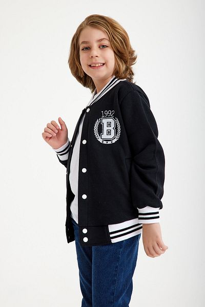 SELF CONTROL Унисекс Детско B Embroidery Bomber Университетско яке SC College Jacket