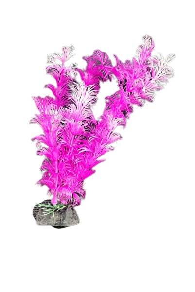 La bella bazar Akvaryum Yapay Bitki Süs Fanus Dekorasyon Yapay Çiçek 20-cm