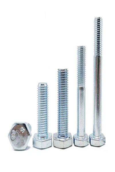 Şenzen Bağlantı Elemanları M8X16 Anahtar Başlı Civata 8.8 Beyaz 1 Paket (10 Adet)