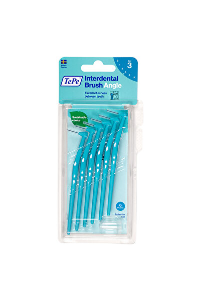 TePe Angle Saplı Arayüz Fırçası 0.6 mm Mavi