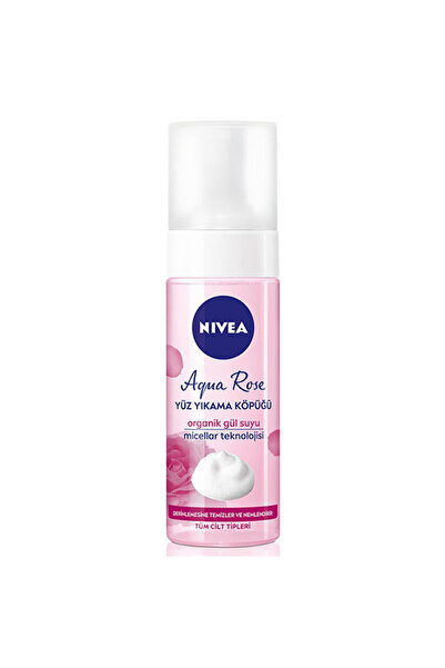 NIVEA Aqua Rose Organik Gül Suyu İçeren Yüz Yıkama Köpüğü 150 ml