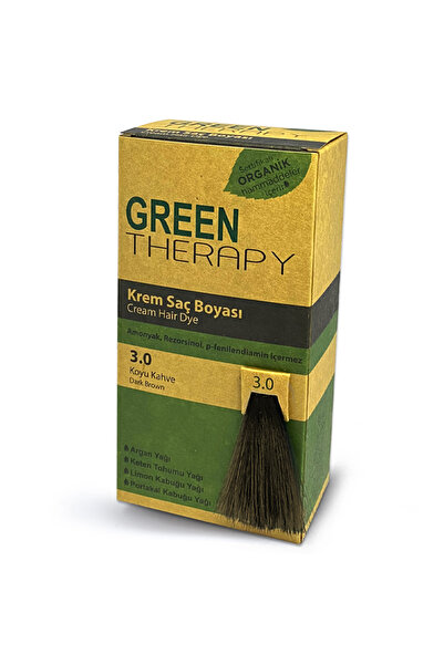 Green Therapy Krem Saç Boyası 3.0 Koyu Kahve