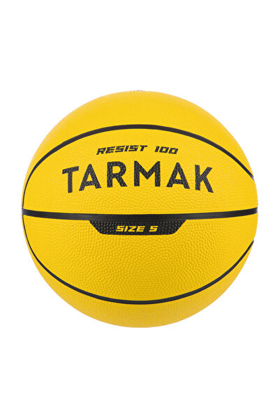 Decathlon Basketbol Topu - 5 numara - Sarı - R100