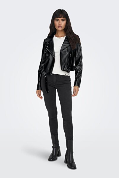 ONLY 15296592-Fw Jachetă Puu pentru femei Biker Otw din piele artificială Onlnewvera