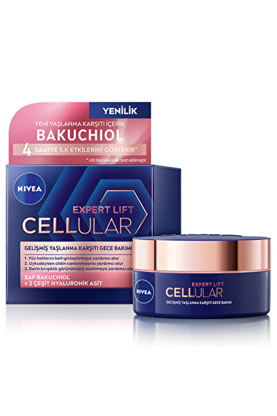 NIVEA Cellular Bakuchiol Expert Lift Gelişmiş Yaşlanma Karşıtı - Gece Yüz Kremi - 50ml