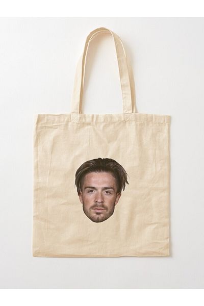 w house Gusseted Cloth Shoulder Bag 04792 - Jack Grealish Head