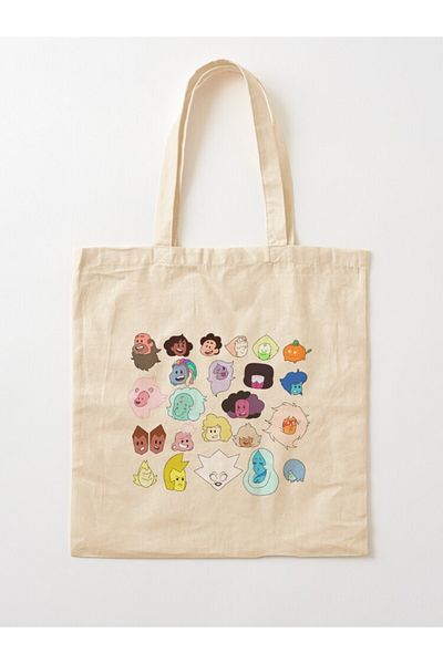 w house Gusseted Cloth Shoulder Bag 13025 - Steven Universe: Heads