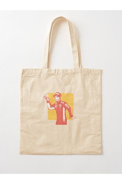 w house Gusseted Cloth Shoulder Bag 04767 - Dancing Sebastian Vettel