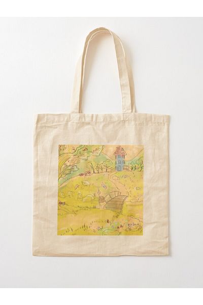 w house Gusseted Cloth Shoulder Bag 11485 - Moominsummer