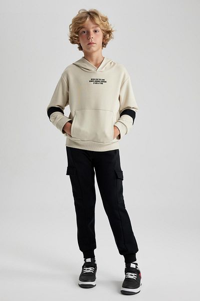 DeFacto Boy's Oversize Hooded Sweatshirt - A6585A823Wn