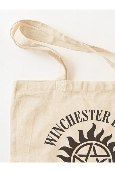 w house Gusseted Cloth Shoulder Bag 16854 - SUPERNATURAL - WINCHESTER BROTHERS