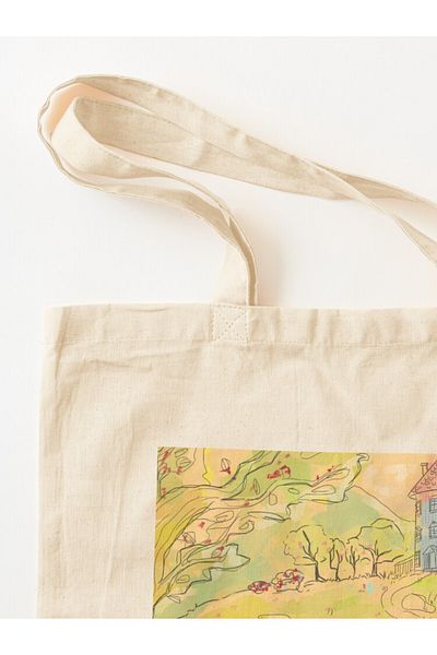 w house Gusseted Cloth Shoulder Bag 11485 - Moominsummer