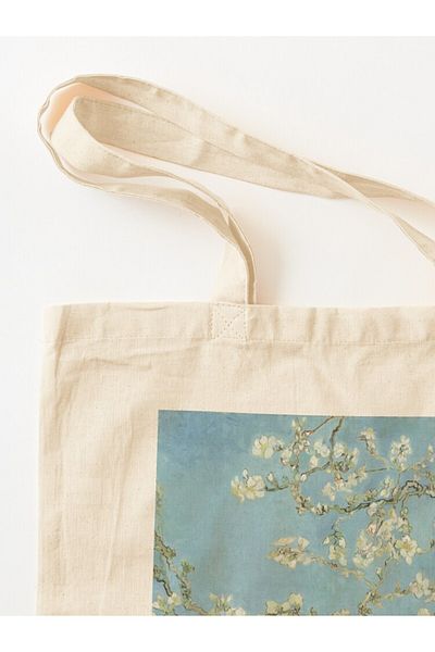 w house Bellows Cloth Shoulder Bag 17434 - Vincent Van Gogh Painting - Almond Blossom