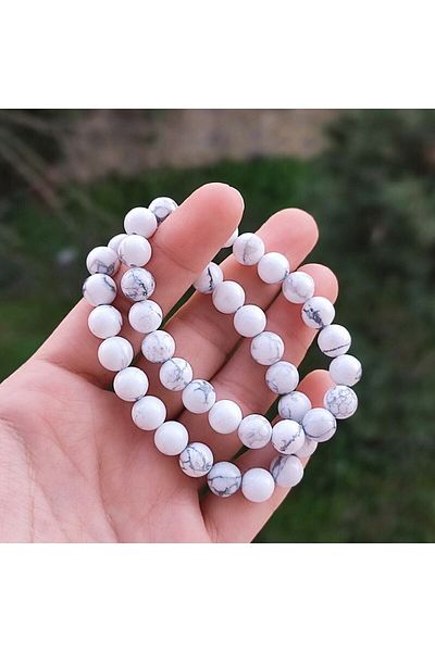 bedahşan Howlite Natural Stone Bracelet 8 mm