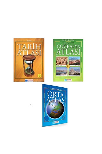 Evrensel İletişim Yayınları EVRENSEL YAYINLARI 3 LÜ ATLAS SET COĞRAFYA ATLASI...