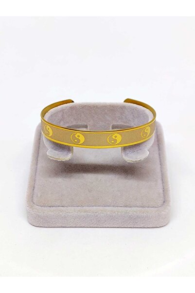 Yasamtohumu Motozajednička mesingana narukvica sa Yin Yang motivom (41455)