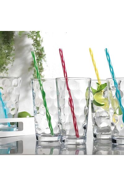 Yenigeldi 1 Piece Circle Designed Water, Juice, Beer, Wine and Cocktail Glass