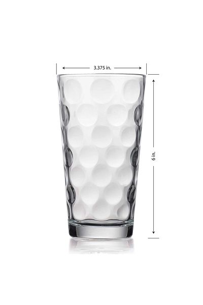 Yenigeldi 1 Piece Circle Designed Water, Juice, Beer, Wine and Cocktail Glass
