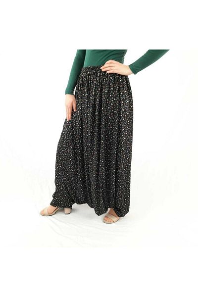 ÖZÖZKANLAR Zeyal Floral Local Violet Bottom Mesh Shalwar Hantal Size R-1