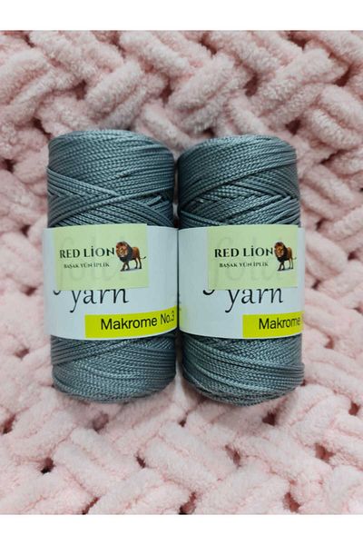 RED LİON 2 Pieces 100 gr 3 No.2mm Polyester Macrame Knitting Thread Supla Bag Wallet Made Crochet No 3 Dur