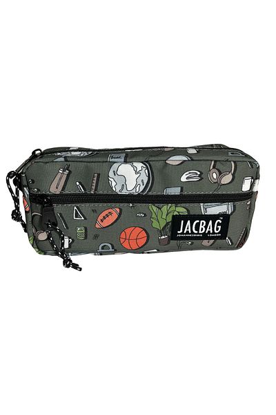 Jacbag Μολυβοθήκη με διπλό φερμουάρ