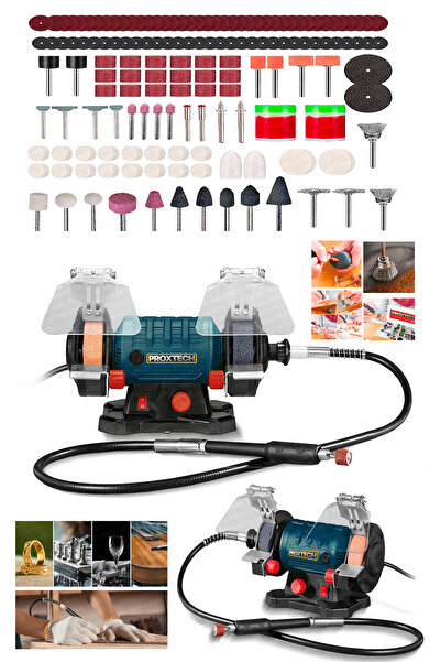 PROXTECH Premium Turbo Motorlu Çark Motoru Devirli Dramel Zımpara Bileme Grav...