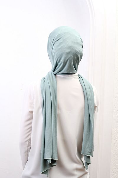 SpecialScarf Hijab Fashion VISKOSE COMBED SCALL SPECIAL SERIES DOUBLE STITCHED (RECING) 220 GRAMS SIZE 70*180 LIGHT BLUE COLOR
