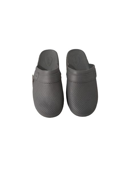 GEZER Ge0358-10 Ανδρικές παντόφλες κήπου μπάνιου με γκρι κουκκίδες