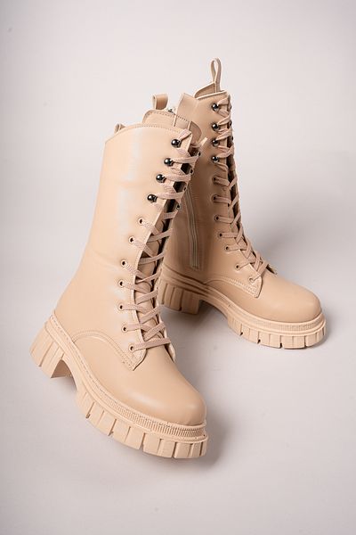 Riccon Tuilinnel Overknee-Stiefel für Damen 00121402 Nude Skin