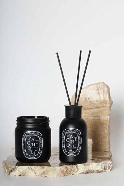 homeartplus paçuli Kokulu Kavanoz Mum Ve oda kokusu seti