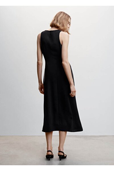 MANGO Woman Iki Renkli Fiyonklu Elbise