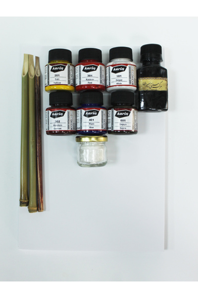 ÜSKÜDAR SANAT HAT BAŞLANGIÇ SETİ - HAT SETİ - HAT BOYALARI - HAT SETİ NO:1