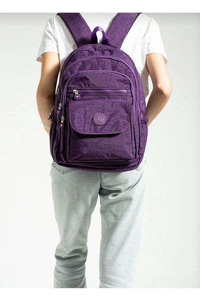 MEGA ÇANTA SCHOOL BAG MEGA LARGE SIZE CREAM MULTI COMPARTMENT BACKPACK