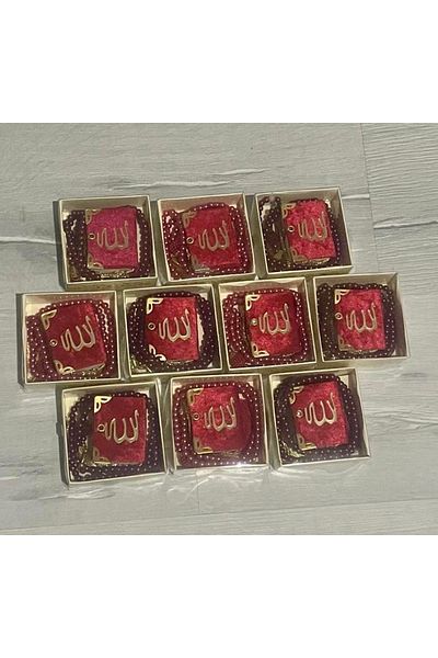Classy Mini charter and rosary set for delivery of 10 gifts, red colour