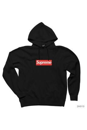 Supreme black sweatshirt 2025