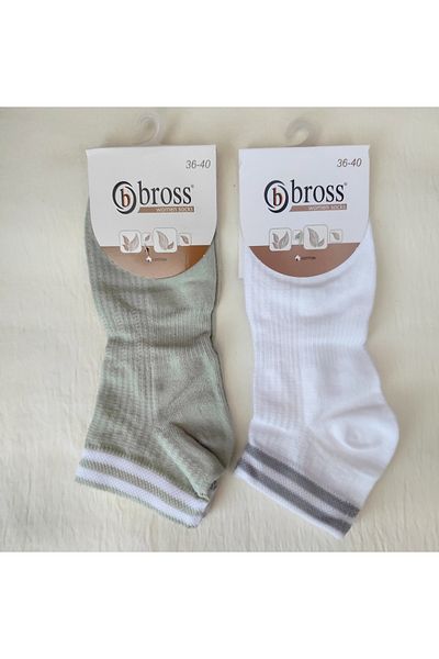 Bross ДАМСКИ ПАМУЧНИ КЪСИ ЧОРАПИ (БОУТИ) 2 БРОЯ