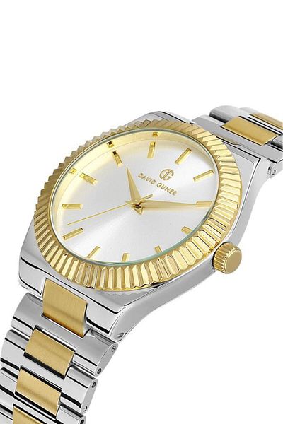 DAVID GUNER Yellow White Coated Men's Wristwatch - Dg-8408Ga-D1