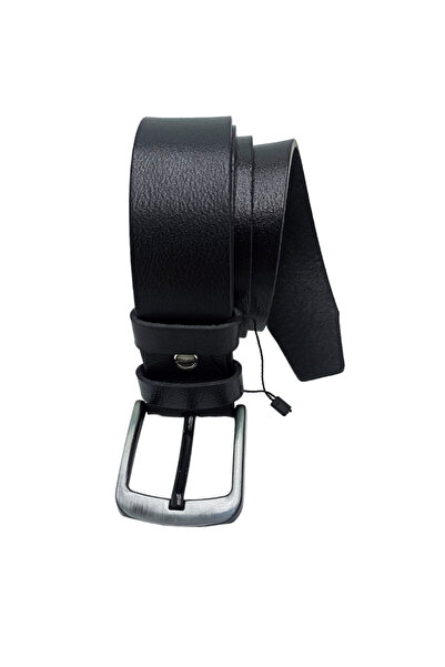 ÖZTÜRK DERİ Genuine Leather Men's Sports Black Belt