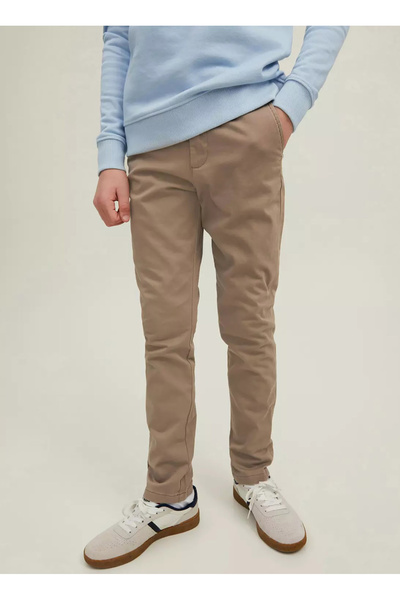 Jack & Jones Normal Bel Boru Paça Bej Erkek Pantolon JPSTMARCO JJBOWIE SA BEIGE NOOS JNR