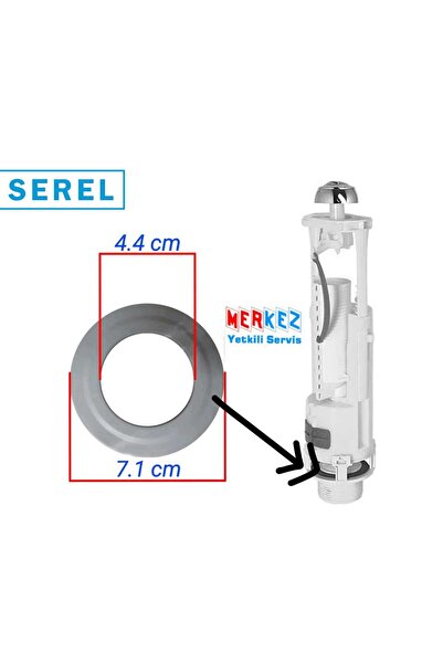 Çeşitli Serel Klozet Basmalı Rezervuar Iç Takımı Contası