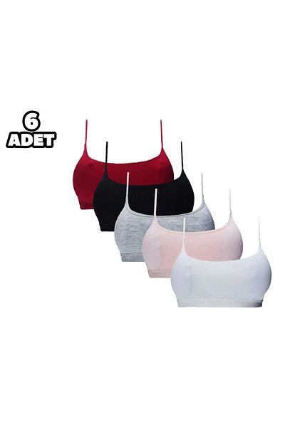 herrenk Dondeza 5019 - 6-Piece Ribbed Padded Rope Strap Bustier Set