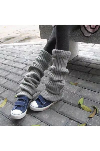 Köstebek Winter Thick Knitted Solid Color Leggings