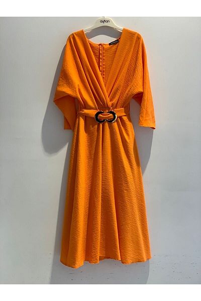EXPLOSION Rochie midi cu decolteu în V
