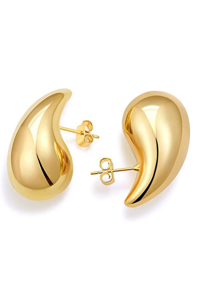 Sortie Aksesuar Tombul İtalyan Bottega Gözyaşı Damlası Küpe 001